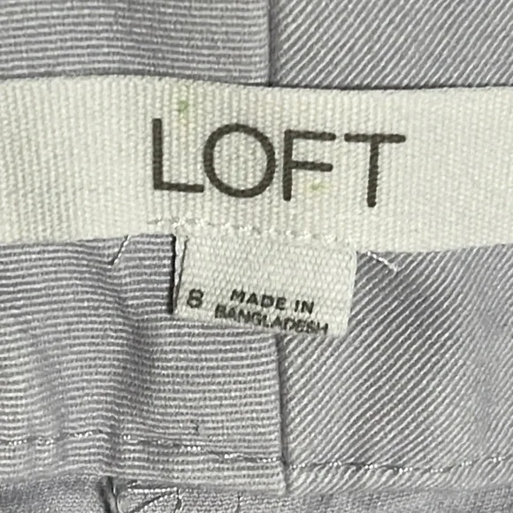 LOFT womens grey The Riveria Short flat front 3.5" inseam shorts - size 8 - Picture 4 of 10